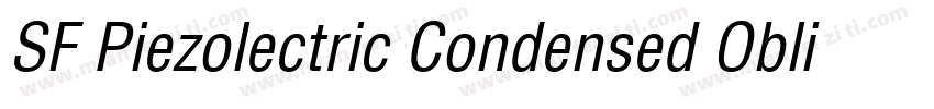 SF Piezolectric Condensed Oblique字体转换
